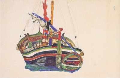Trieste Fishing Boat by Egon Schiele